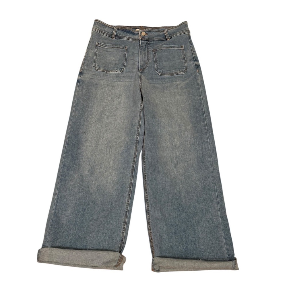 OAT NEW YORK Jeans Womens 10/30 High Rise Wide Leg Retro Boho 90's Y2K Pocket‎